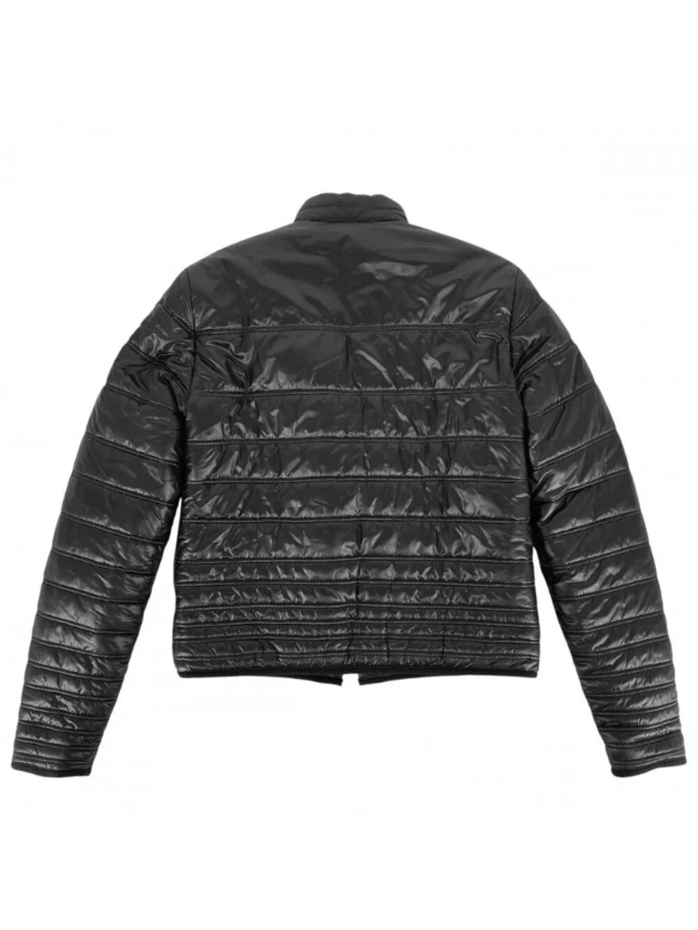 Chanel Jacket Reversible Down Color Quilted CC Logo 36 Black Pink Gunmetal